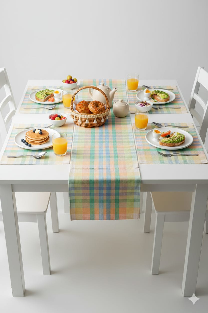 Spring Plaid Placemat & Runner Set Ansari
