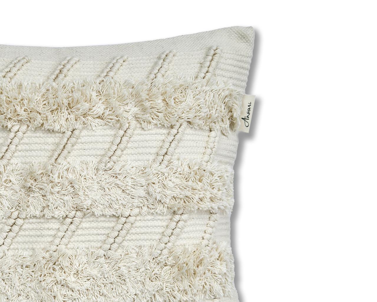 Pack of 2 Handcrafted Natural Cushion Covers - Ansari LLC
