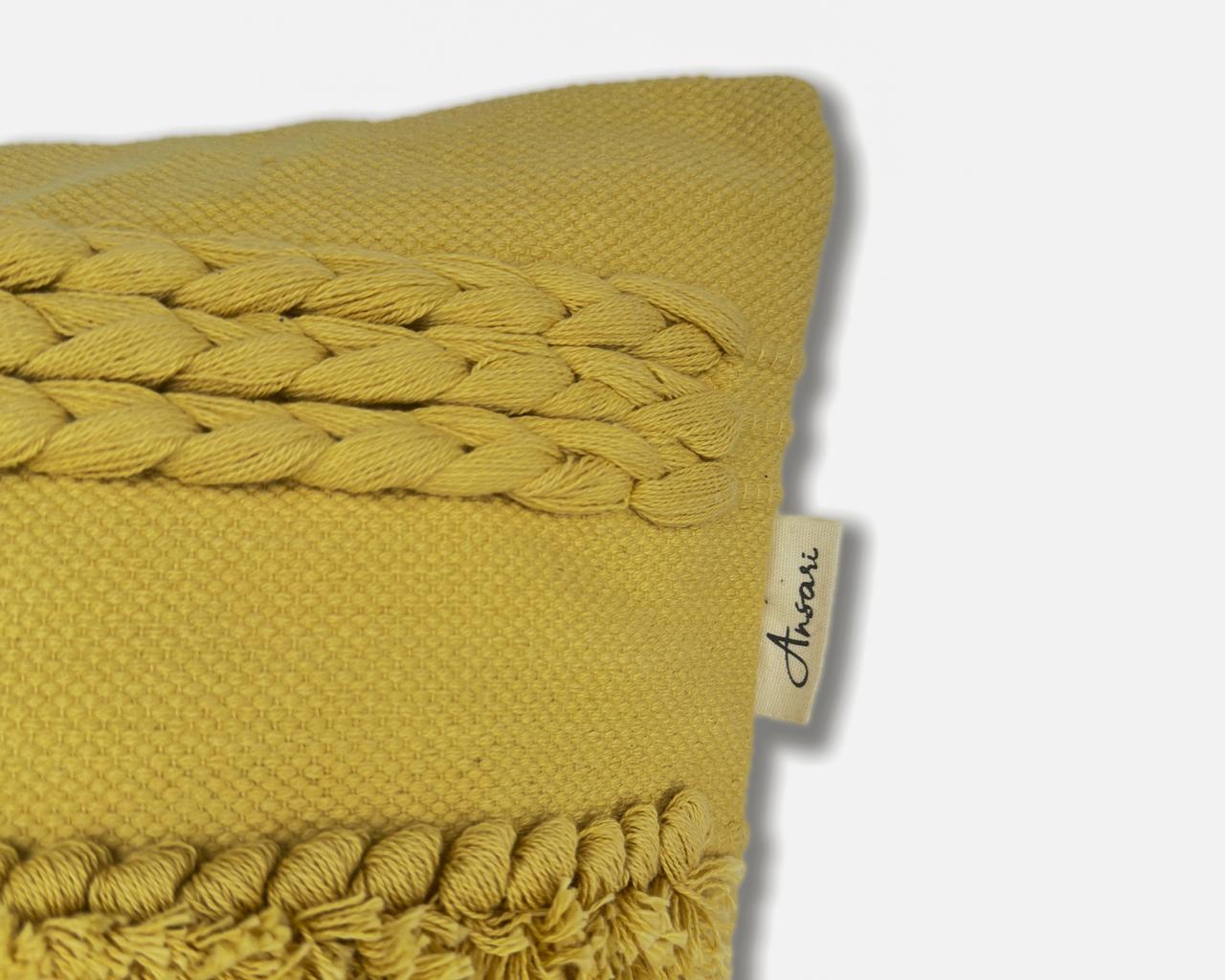 Pack of 2 Handcrafted Shaggy Cushion Covers - Unique Home Decor - Ansari LLC