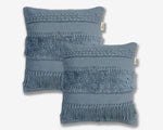 Pack of 2 Handcrafted Shaggy Cushion Covers - Unique Home Decor - Ansari LLC