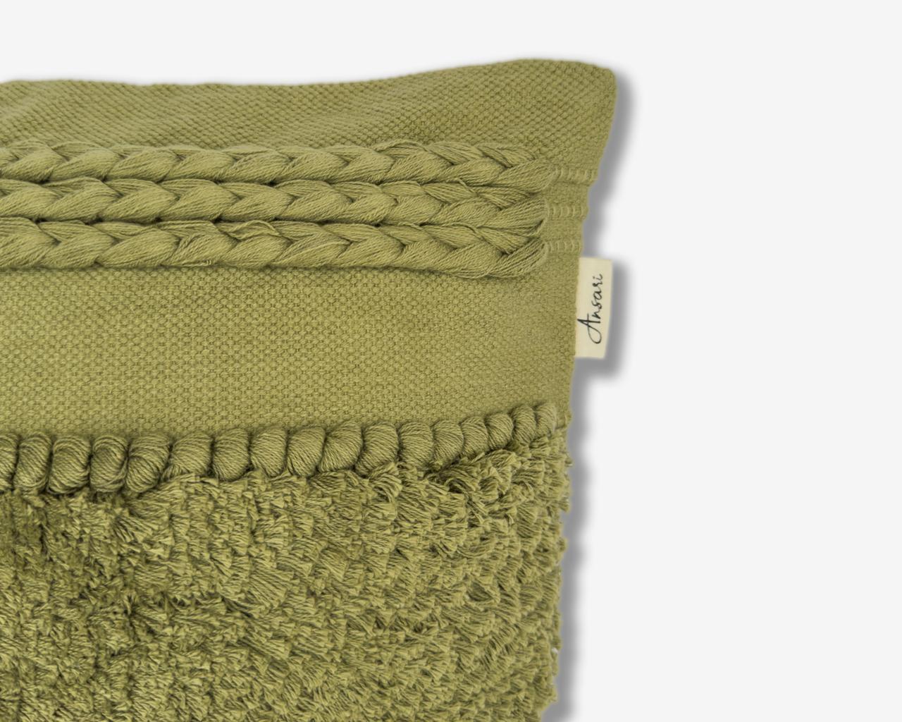 Pack of 2 Handcrafted Shaggy Cushion Covers - Unique Home Decor - Ansari LLC