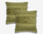 Pack of 2 Handcrafted Shaggy Cushion Covers - Unique Home Decor - Ansari LLC