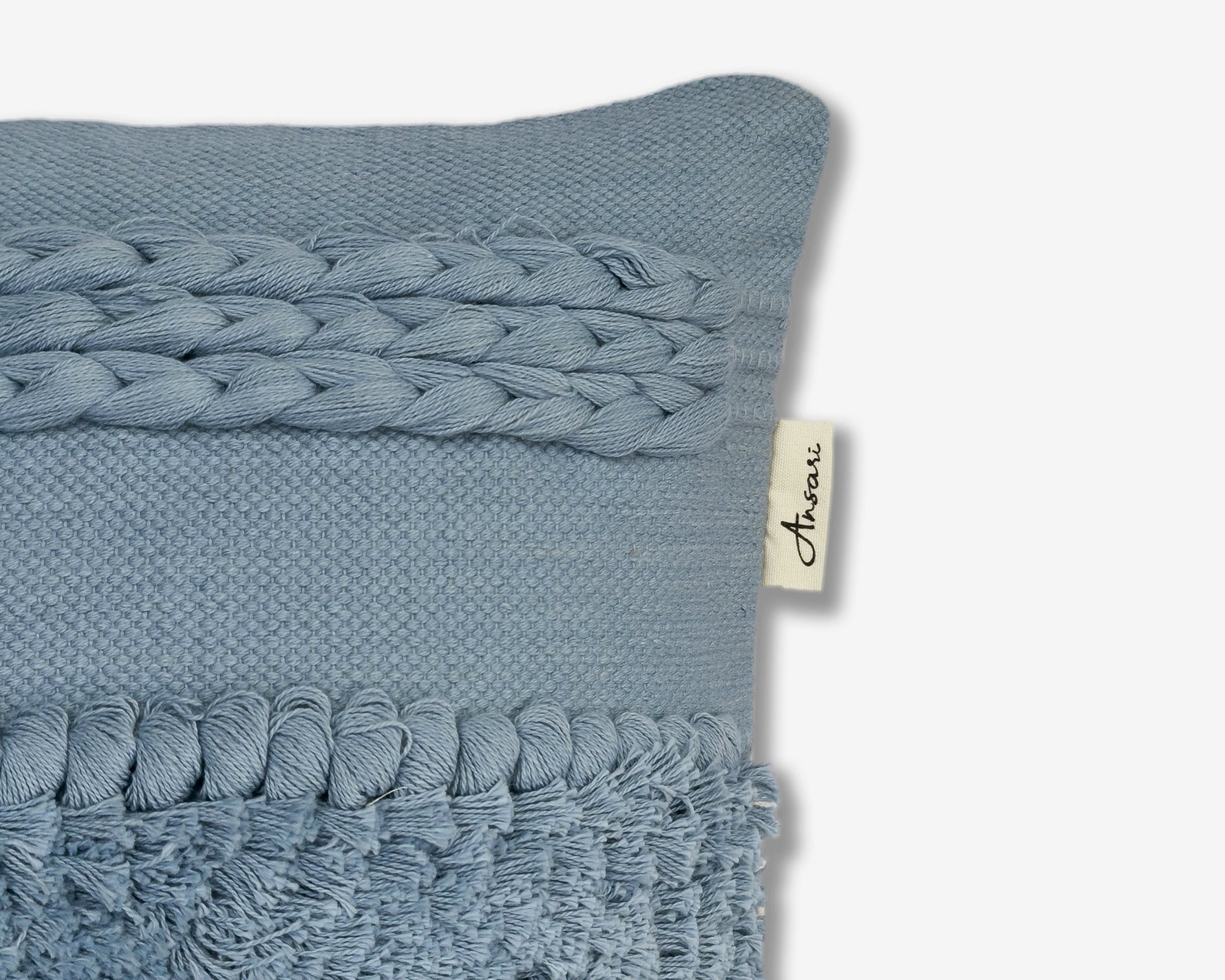 Pack of 2 Handcrafted Shaggy Cushion Covers - Unique Home Decor - Ansari LLC