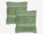 Pack of 2 Handcrafted Shaggy Cushion Covers - Unique Home Decor - Ansari LLC