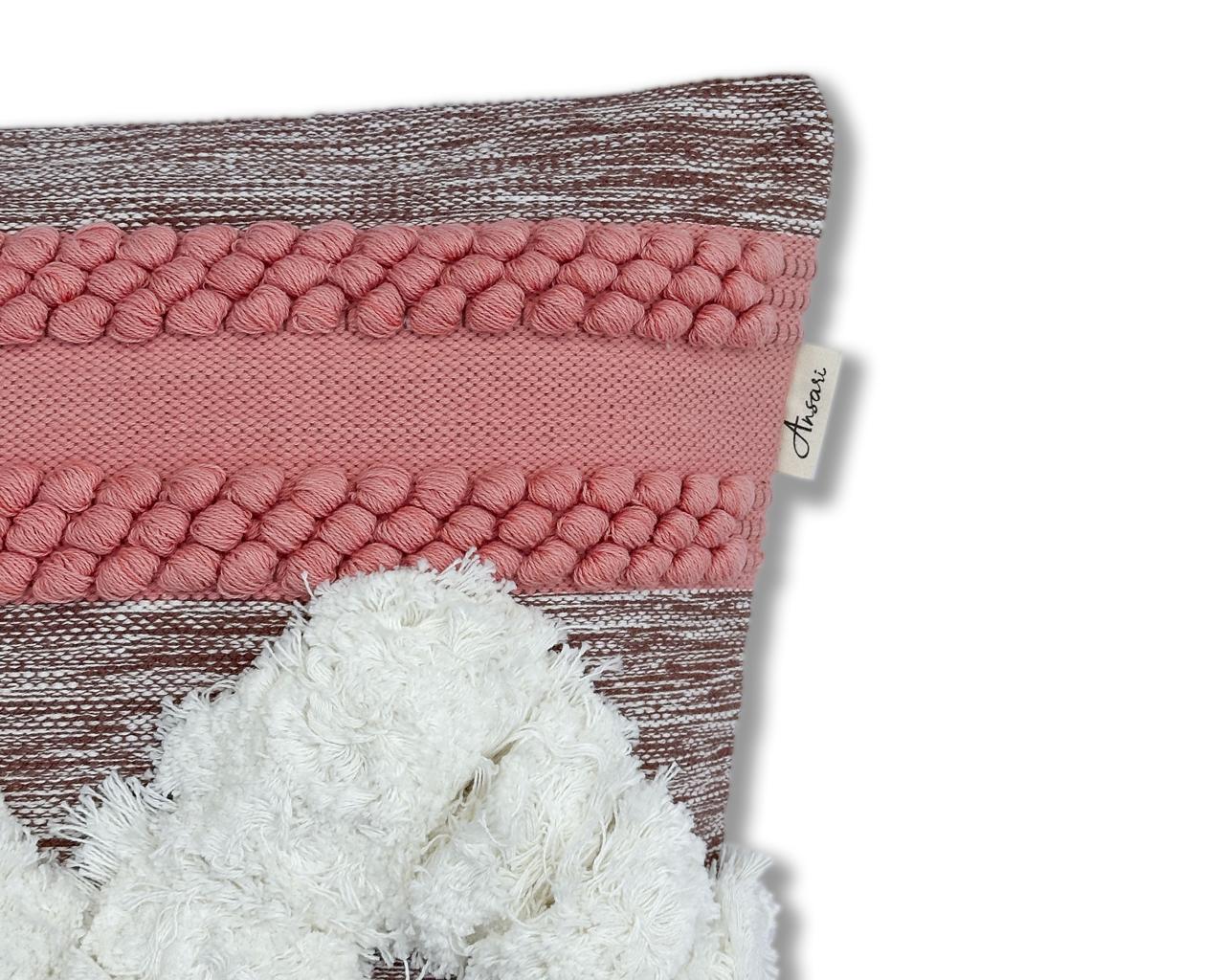 Pack of 2 Hand Crafted Tassels Cushion Covers for Stylish Home Decor - Ansari LLC