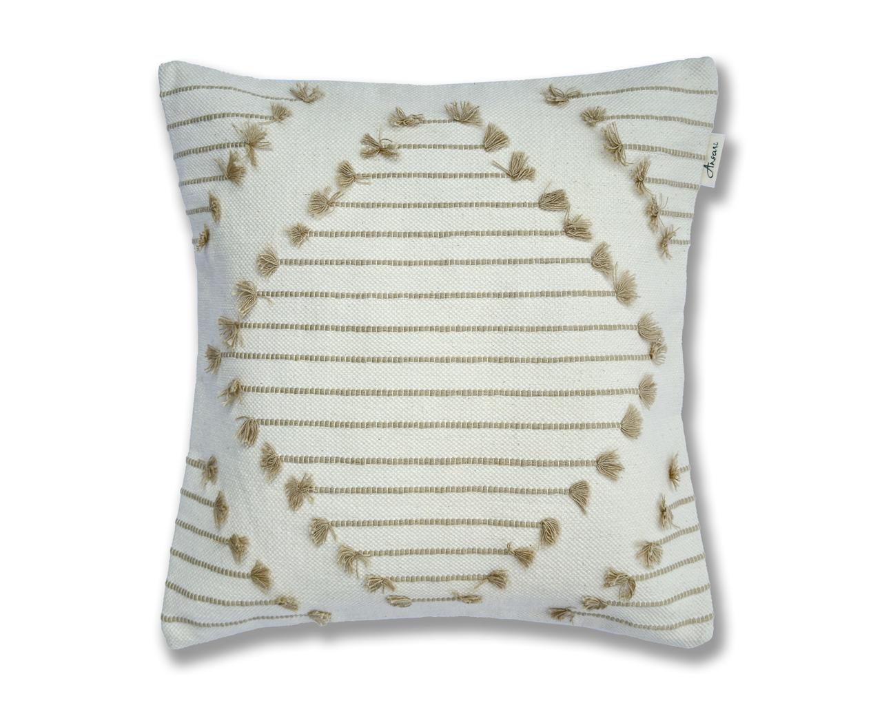 Pack of 2 Hand Woven Cushion Covers - Stylish Strip Design - Ansari LLC