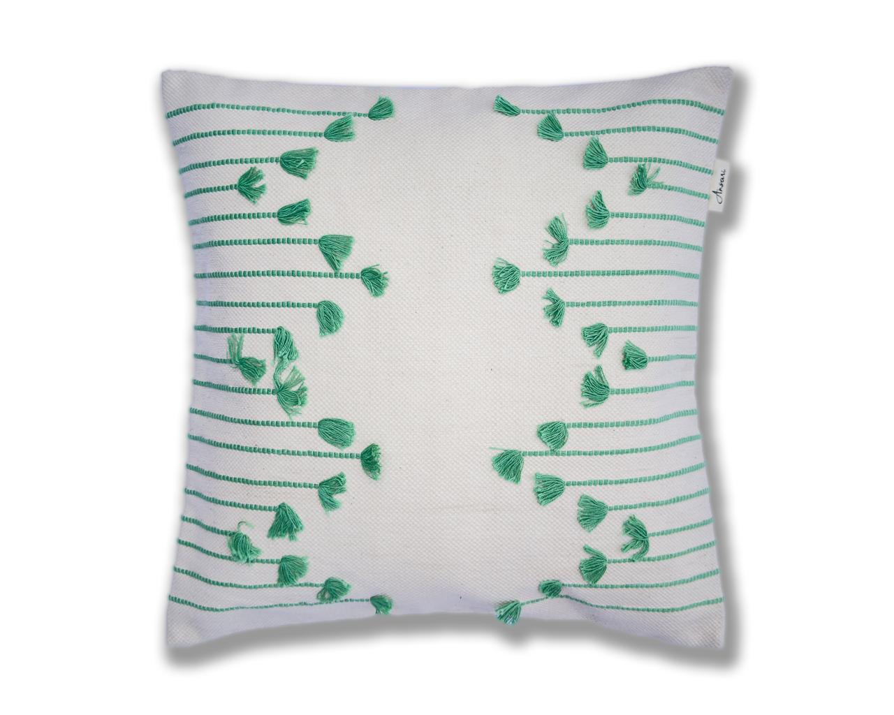 Pack of 2 Hand Woven Striped Cushions - Chic Lines for Home Decor - Ansari LLC