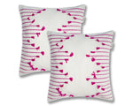 Pack of 2 Hand Woven Striped Cushions - Chic Lines for Home Decor - Ansari LLC