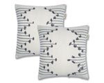 Pack of 2 Hand Woven Striped Cushions - Chic Lines for Home Decor - Ansari LLC
