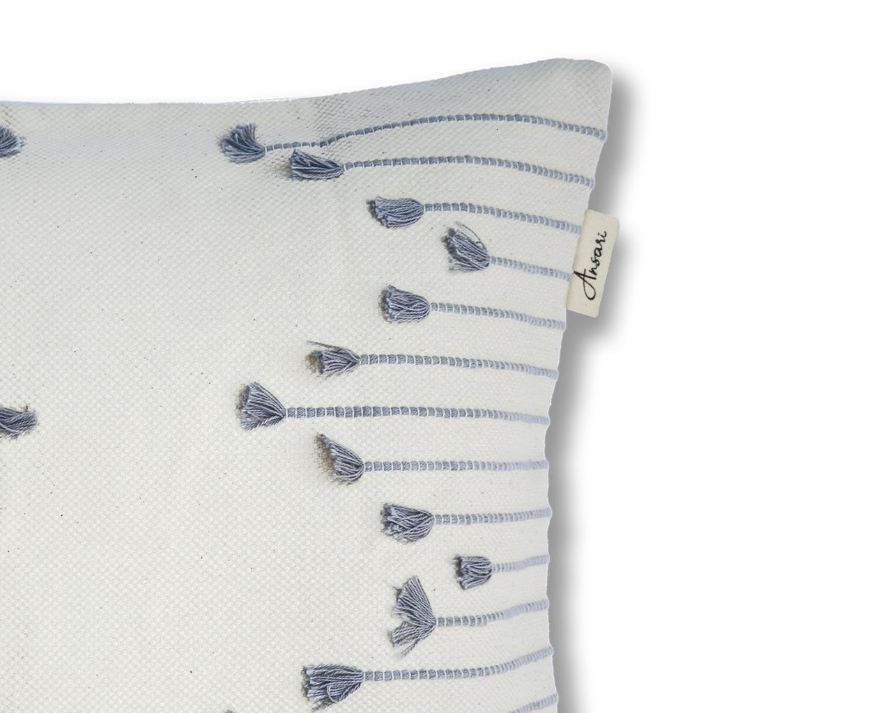 Pack of 2 Hand Woven Striped Cushions - Chic Lines for Home Decor - Ansari LLC