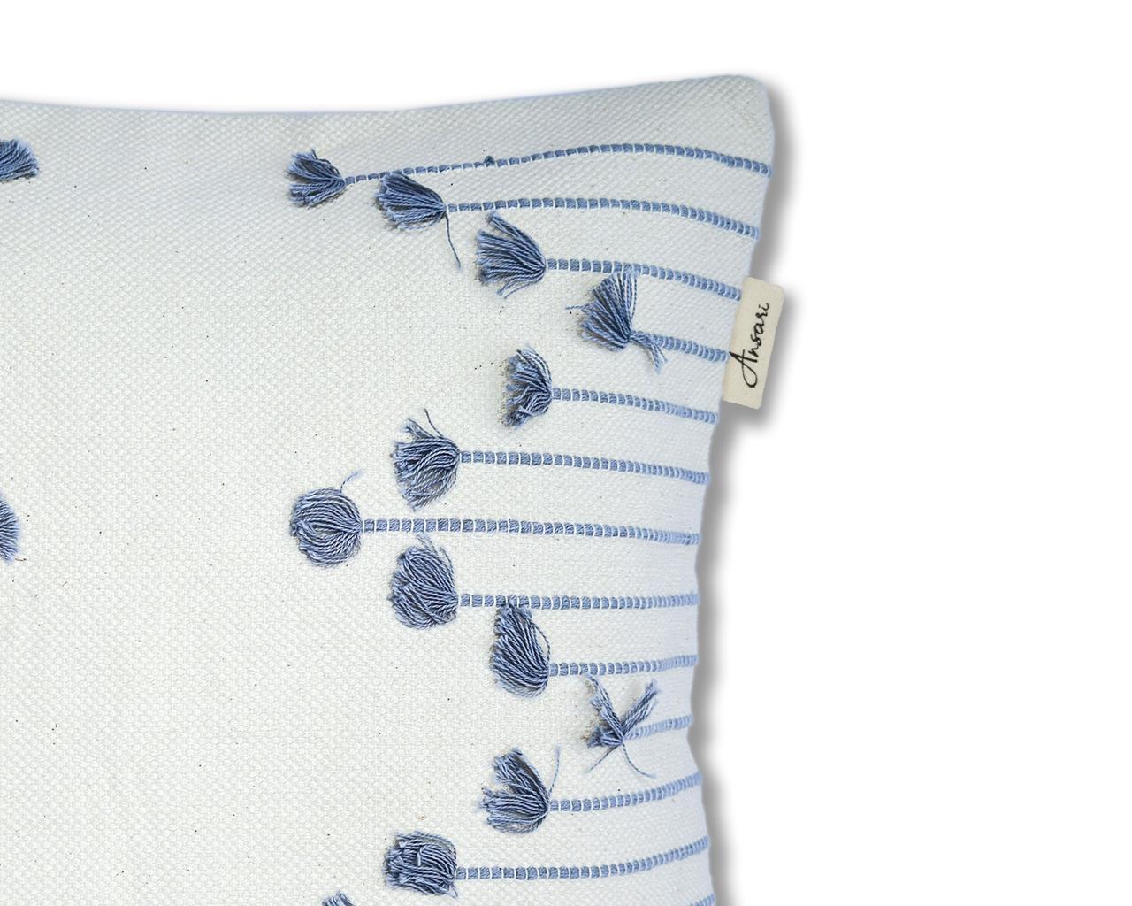 Pack of 2 Hand Woven Striped Cushions - Chic Lines for Home Decor - Ansari LLC