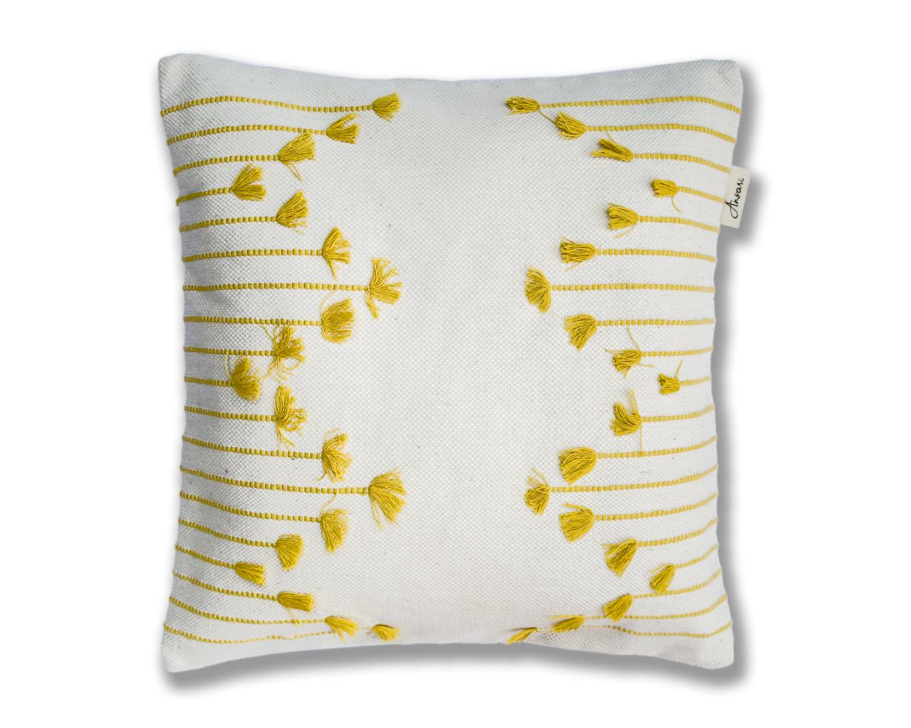 Pack of 2 Hand Woven Striped Cushions - Chic Lines for Home Decor - Ansari LLC