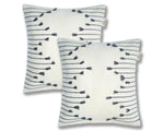 Pack of 2 Hand Woven Striped Cushions - Chic Lines for Home Decor - Ansari LLC